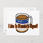 コーヒー刺激 ポストカード (正面/裏面)