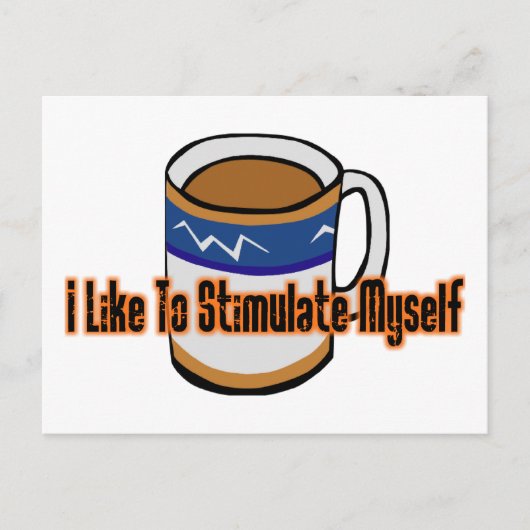 コーヒー刺激 ポストカード (正面)