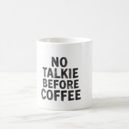 コーヒー前のおしゃべり禁止マグカップ コーヒーマグカップ