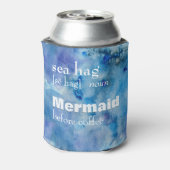 コーヒー前の人魚 |シーおもしろいハグの定義 缶クーラー (缶裏面)