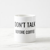コーヒー前の会話禁止！面白いマグカップ コーヒーマグカップ (中央)