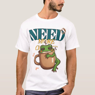 コーヒー前の俺に話しかけるな イラつくカエル Tシャツ