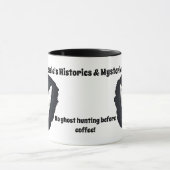 コーヒー前の幽霊狩りなし マグカップ (中央)