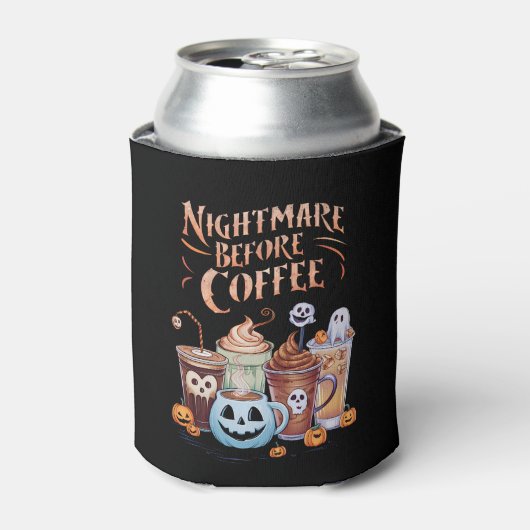 コーヒー前の悪夢 パンプキンスパイス ハロウィン 缶クーラー (缶正面)