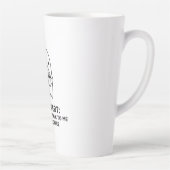 コーヒー前の沈黙 幽霊系内向的 カフェラテマグ (右)