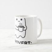 コーヒー前の沈黙 幽霊系内向的 コーヒーマグカップ (正面右)
