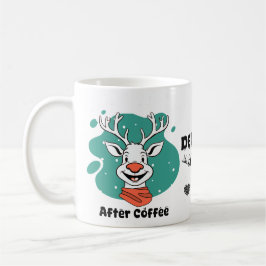 コーヒー前後のトナカイ コーヒーマグカップ