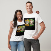 コーヒー前後ギャグ カートゥーン コーヒー デザイン Tシャツ (ユニセックス)