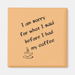 コーヒー前 マグネット