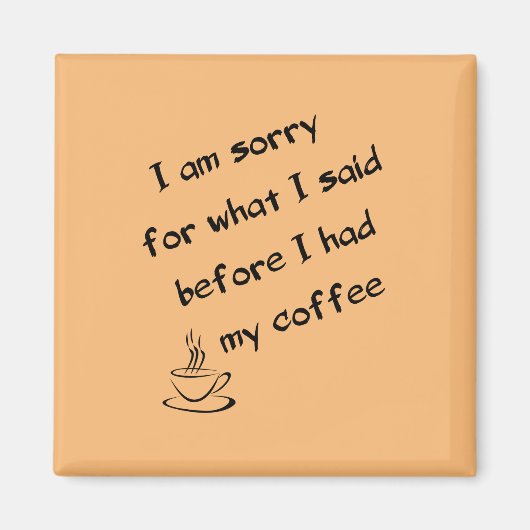 コーヒー前 マグネット (正面)