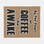 コーヒー力 フリースブランケット (正面(横))