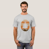 コーヒー動力 – 朝のモチベーションデザイン Tシャツ (正面フル)