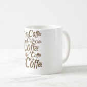 コーヒー動力 – 朝のモチベーション コーヒーマグカップ (正面右)
