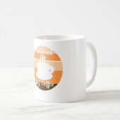 コーヒー動力 – 朝のモチベーション デザイン コーヒーマグカップ (正面右)