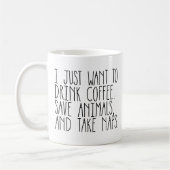 コーヒー動物の昼寝 コーヒーマグカップ (左)