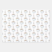 コーヒー包装紙フラットシートセット3 ラッピングペーパーシート (正面2)