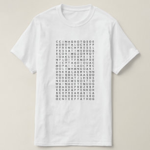 コーヒー単語の調査のパズル Tシャツ
