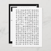 コーヒー単語検索パズル ポストカード (正面/裏面)