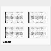 コーヒー単語検索パズル 長方形シール (シート)