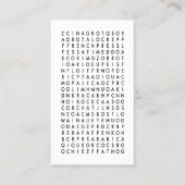 コーヒー単語検索ロイヤリティパンチ ロイヤリティカード (正面)