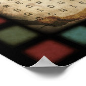 コーヒー単語検索 ポスター (角)