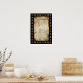 コーヒー単語検索 ポスター (キッチン)