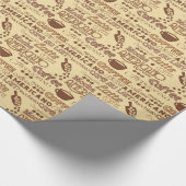 コーヒー単語 ラッピングペーパー (角)