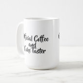 コーヒー及びケーキおもしろい コーヒーマグカップ (正面左)