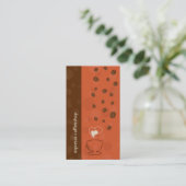 コーヒー及びチョコレート名刺 名刺 (スタンド正面)