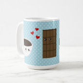 コーヒー及びチョコレート愛 コーヒーマグカップ (正面左)