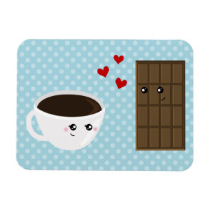 コーヒー及びチョコレート愛 マグネット