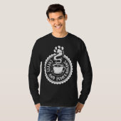コーヒー及びポメラニア犬 Tシャツ (正面フル)