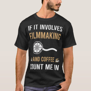 コーヒー及び映画製作者の映画製作 Tシャツ