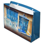コーヒー及び紅茶写真抱き枕 ラージペーパーバッグ (裏面アングル)