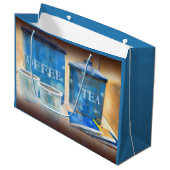 コーヒー及び紅茶写真抱き枕 ラージペーパーバッグ (正面アングル)