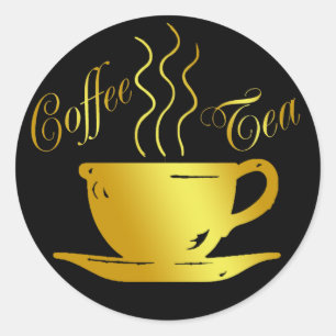 コーヒー及び茶 ラウンドシール