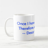 コーヒー及びDescarte コーヒーマグカップ (左)