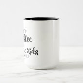 コーヒー及びHomeschoolingのマグ マグカップ (中央)