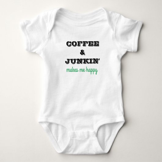 コーヒー及びJunkinの発言を用いるかわいいt-thirt Tシャツ (正面)