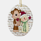 コーヒー友人の休日のコーヒーオーナメント セラミックオーナメント (右)