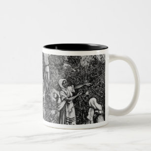コーヒー収穫 ツートーンマグカップ