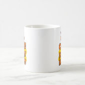 コーヒー右ミュー |かわいい |おもしろい猫 コーヒーマグカップ (中央)