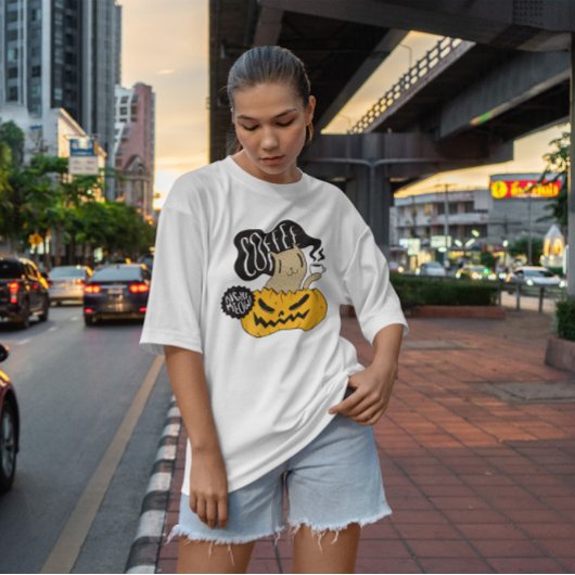 コーヒー右ミュー Tシャツ