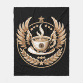 コーヒー司令官 フリースブランケット (正面)