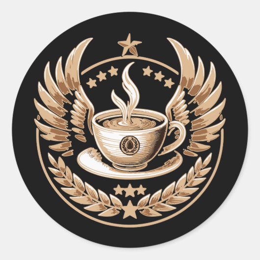 コーヒー司令官 ラウンドシール (正面)