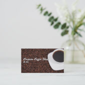 コーヒー名刺 名刺 (スタンド正面)