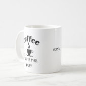 コーヒー名言 コーヒーマグ コーヒーマグカップ (正面左)