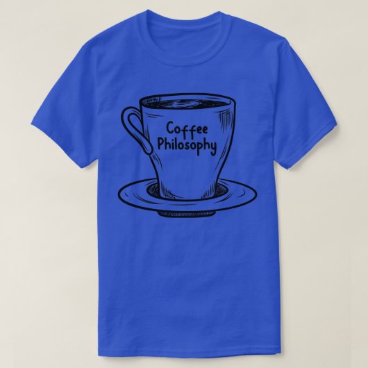 コーヒー哲学 Tシャツ (デザイン正面)