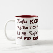 コーヒー国際的 ツートーンマグカップ (左)