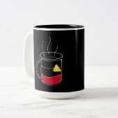 コーヒー在庫僅少 ツートーンマグカップ (正面左)